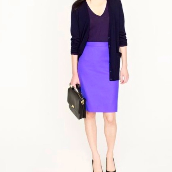 J. Crew Skirts J Crew Lilac Pencil Skirt Poshmark